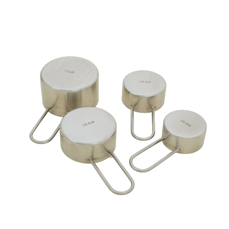 Simple Measuring Cups - Hawkins New York - Kitchen Tools - Silver - HORNE