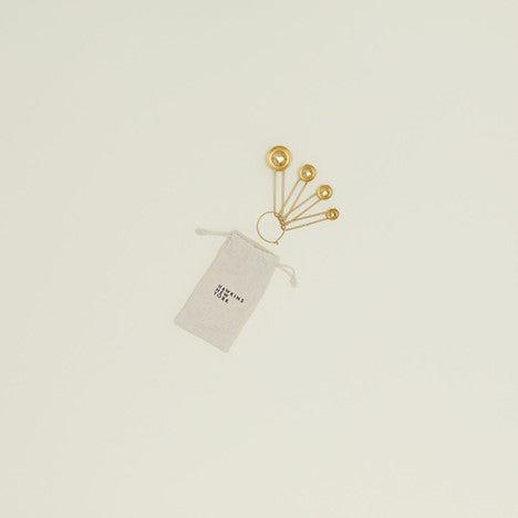 Simple Measuring Spoons - Hawkins New York - Kitchen Tools - Brass - HORNE