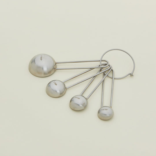Simple Measuring Spoons - Hawkins New York - Kitchen Tools - Silver - HORNE