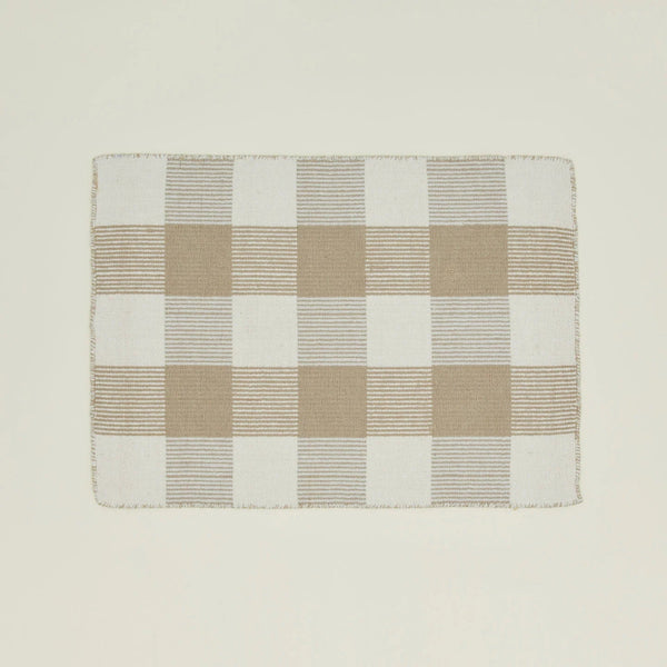 Simple Plaid Rug - Hawkins New York Rugs - Ivory/Flax - 2'W x 3'L - HORNE