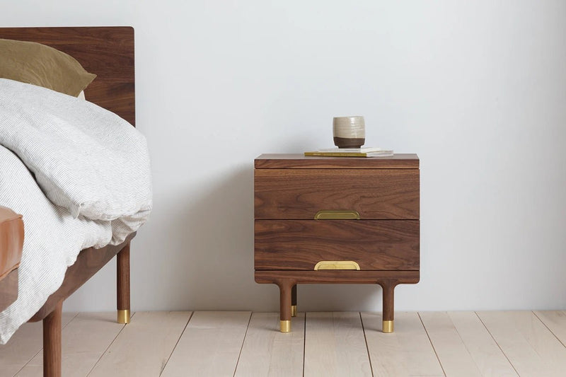 Simple Side Table - Walnut - Kalon Studios Bedside Tables - HORNE