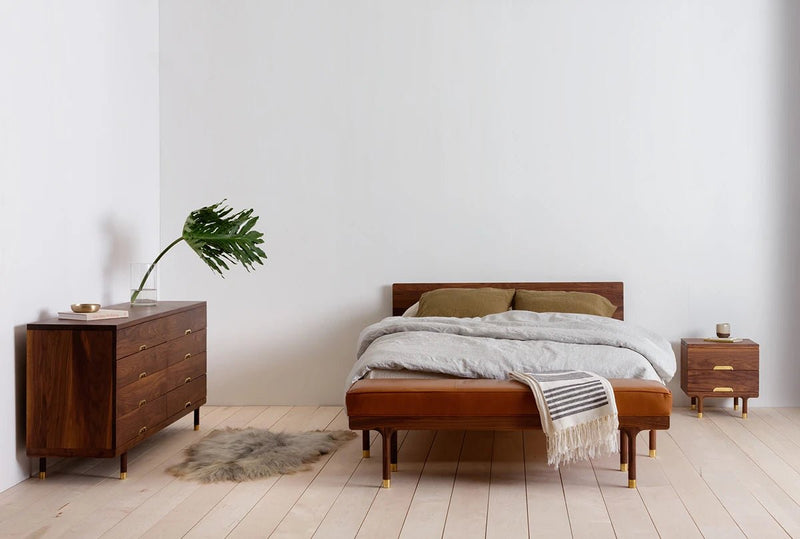 Simple Side Table - Walnut - Kalon Studios Bedside Tables - HORNE