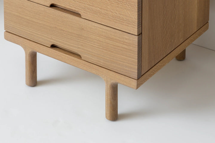 Simple Side Table - White Oak - Kalon Studios Bedside Tables - HORNE