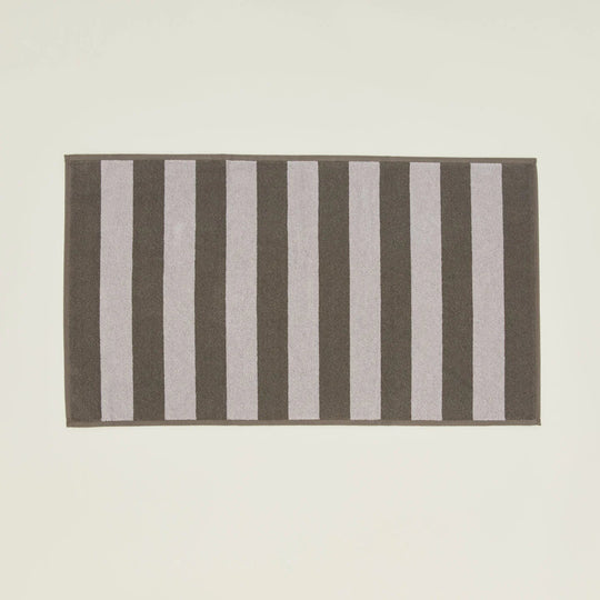 Simple Striped Terry Bath Mat - Hawkins New York Bath - Light Grey/Dark Grey - HORNE