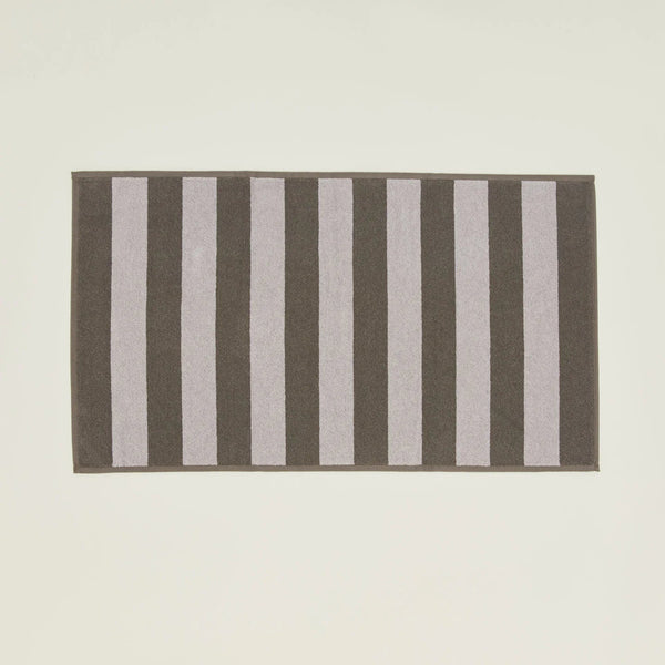 Simple Striped Terry Bath Mat - Hawkins New York Bath - Light Grey/Dark Grey - HORNE