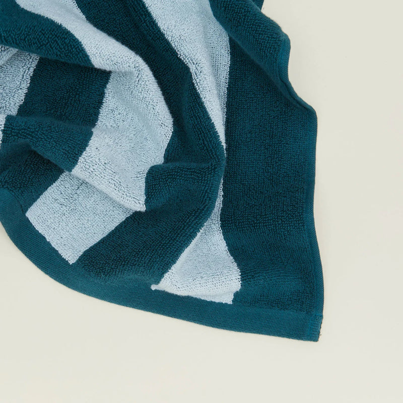 Simple Striped Terry Bath Mat - Hawkins New York Bath - Ivory/Flax - HORNE