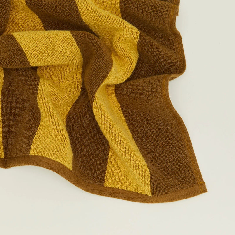 Simple Striped Terry Bath Mat - Hawkins New York Bath - Ivory/Flax - HORNE