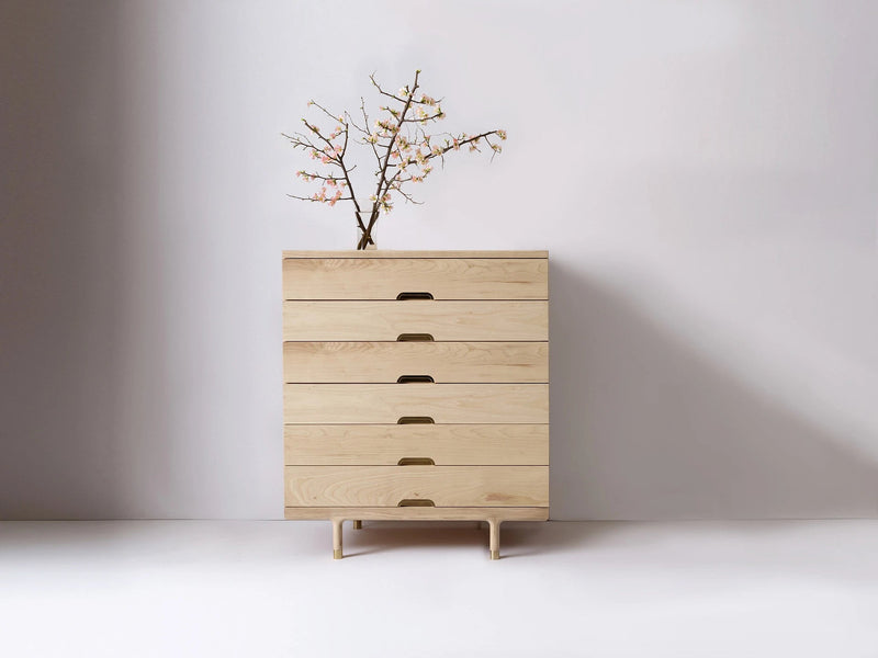 Simple Tallboy Dresser - Kalon Studios Dressers - Ash - HORNE