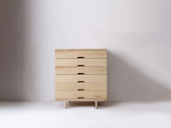 Simple Tallboy Dresser - Kalon Studios Dressers - Ash - HORNE