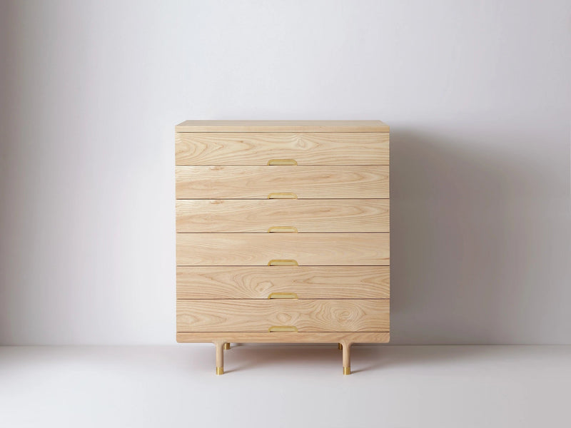 Simple Tallboy Dresser - Kalon Studios Dressers - Ash - HORNE