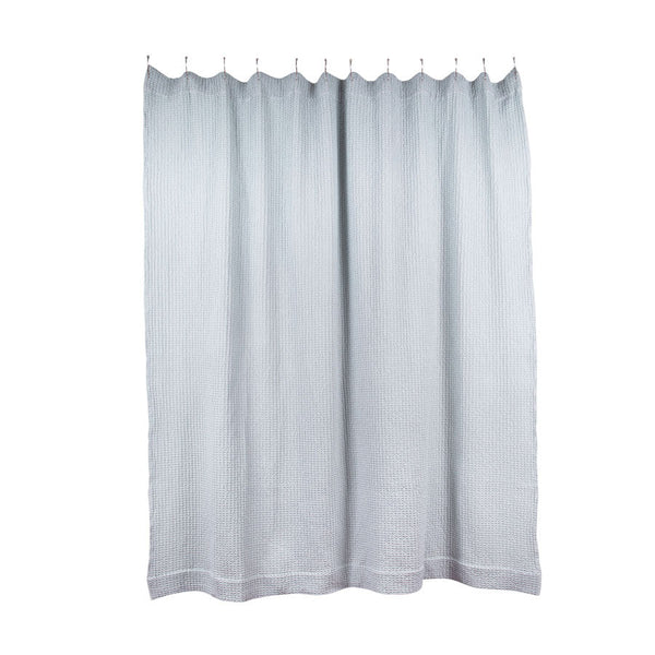 Simple Waffle Shower Curtain - Hawkins New York - Bath - White - HORNE