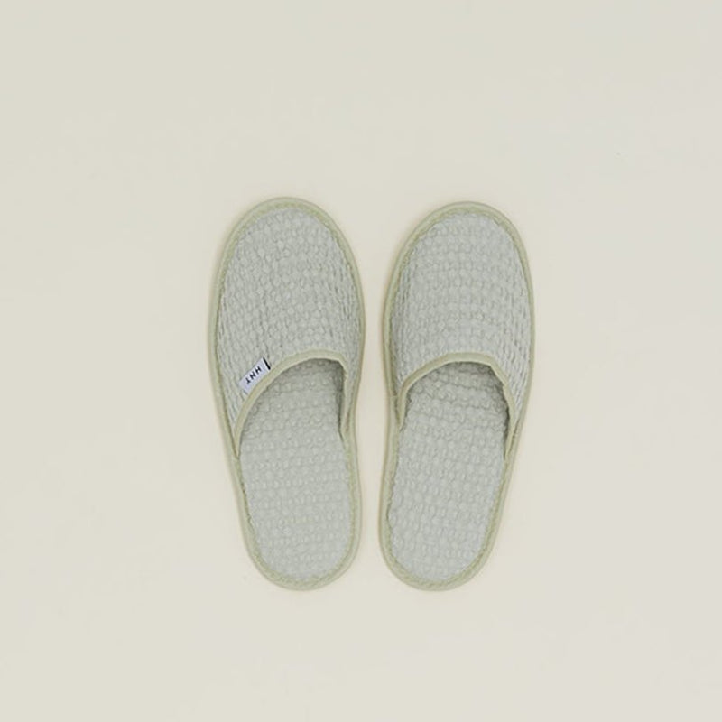 SIMPLE WAFFLE SLIPPERS - DARK GREY - Small - Dark Grey by Hawkins New York