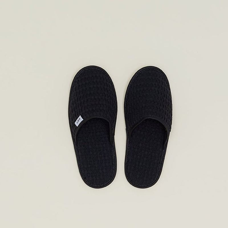 SIMPLE WAFFLE SLIPPERS - DARK GREY - Small - Dark Grey by Hawkins New York