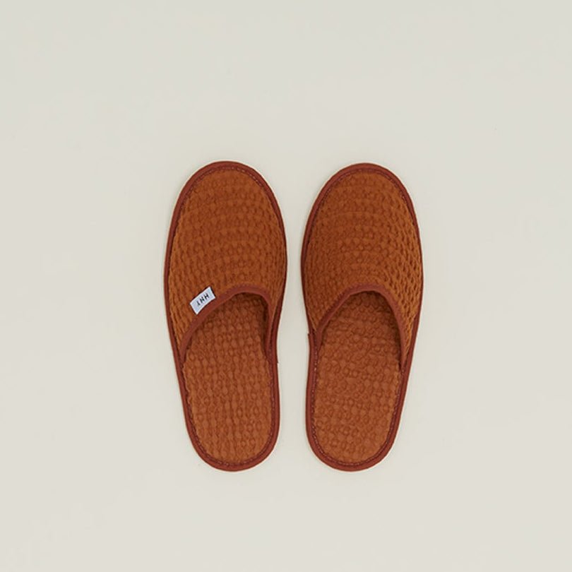 Simple Waffle Slippers - Small - White by Hawkins New York