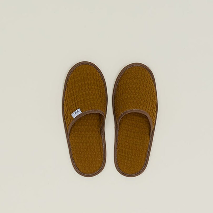 Simple Waffle Slippers - Small - White by Hawkins New York