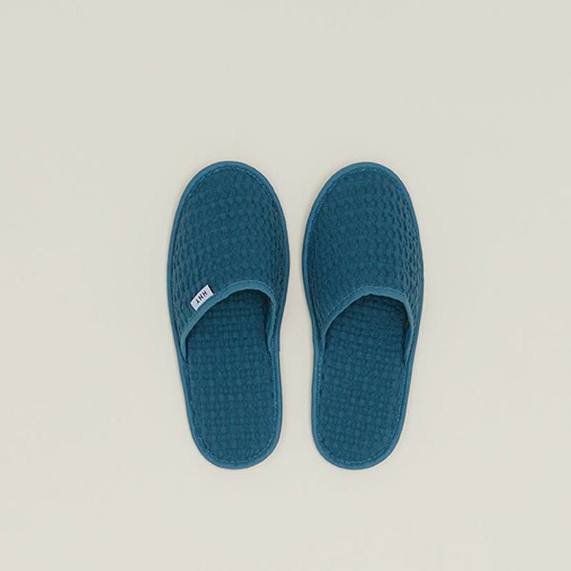 Simple Waffle Slippers - Small - White by Hawkins New York