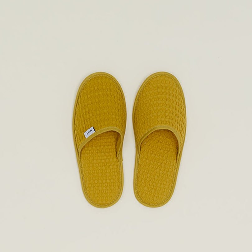 Simple Waffle Slippers - Small - White by Hawkins New York