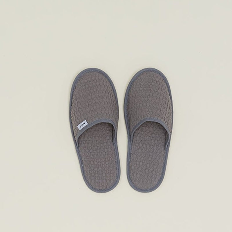 SIMPLE WAFFLE SLIPPERS - DARK GREY - Small - Dark Grey by Hawkins New York