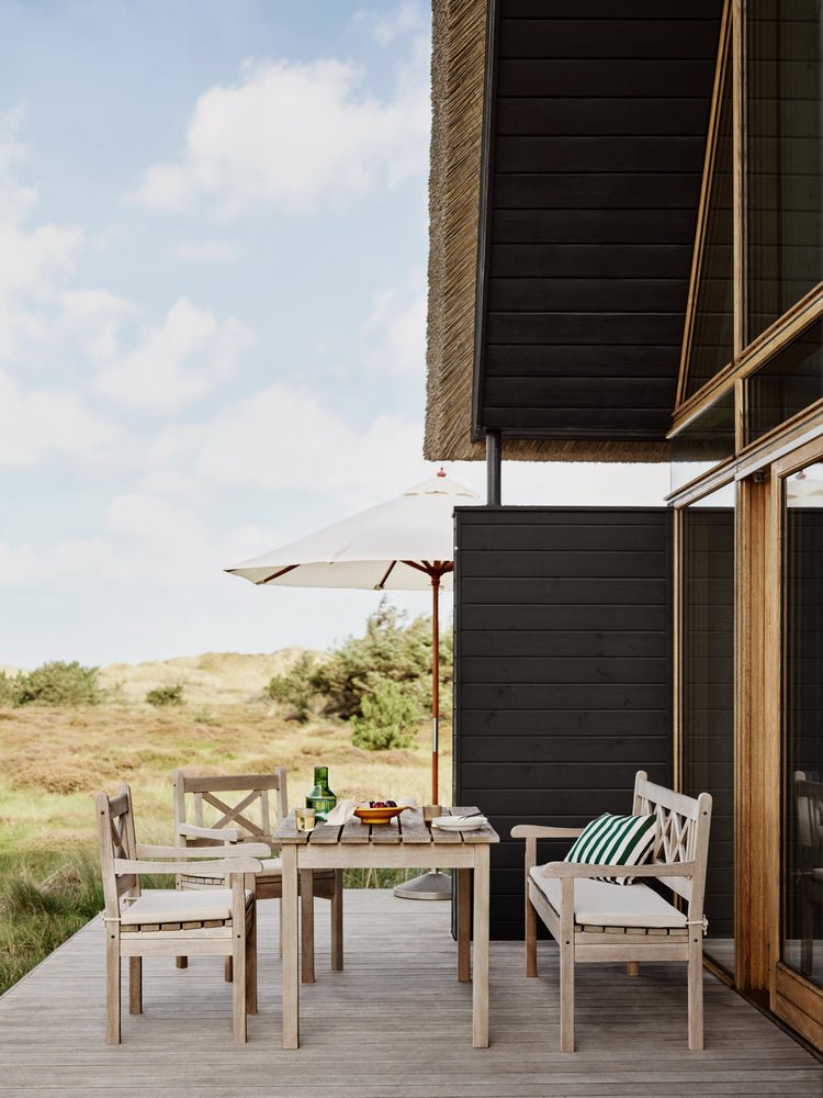 Skagen Chair Cushion - Skagerak by Fritz Hansen - Outdoor Furniture - Golden Yellow Stripe - HORNE