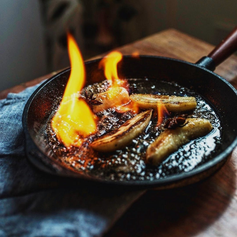 Skillet with Walnut Handle - 9.5