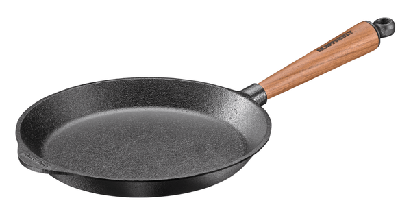 Skillet with Walnut Handle - 9.5" - SKEPPSHULT - Cookware - HORNE