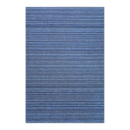 Skinny Stripe Shag Rug in Ocean