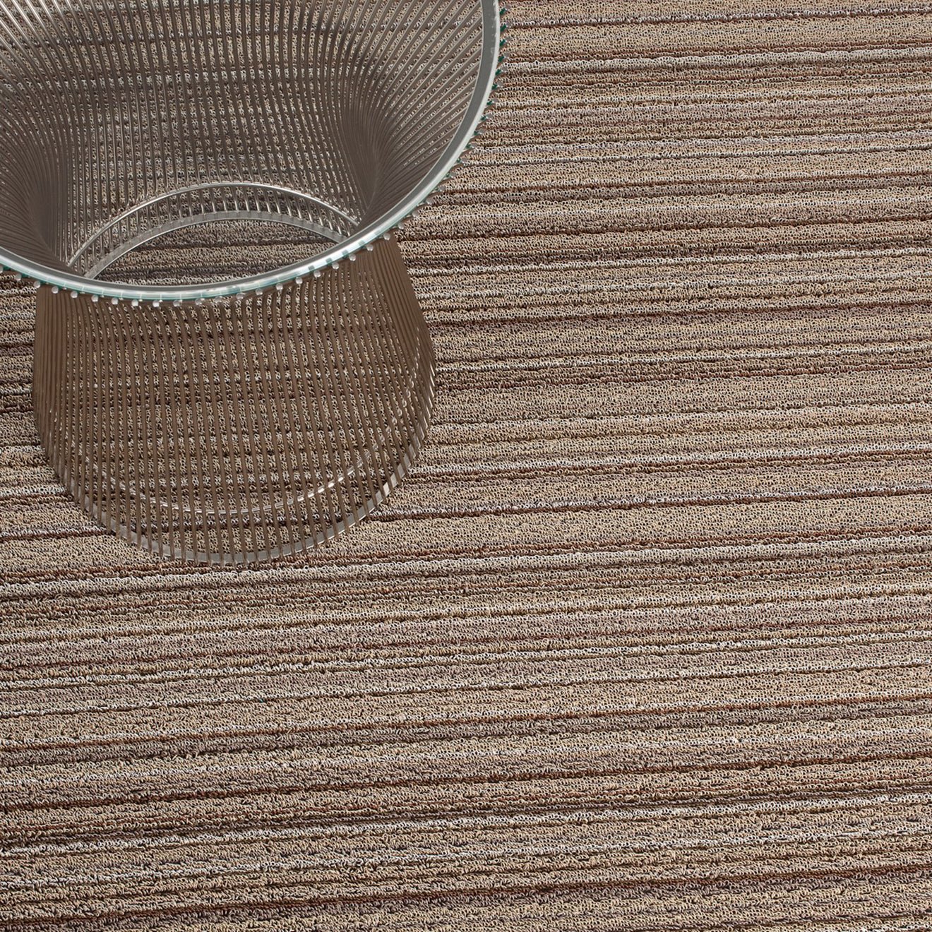 Skinny Stripe Shag Rug - Chilewich - Rugs - Turquoise - Doormat - HORNE