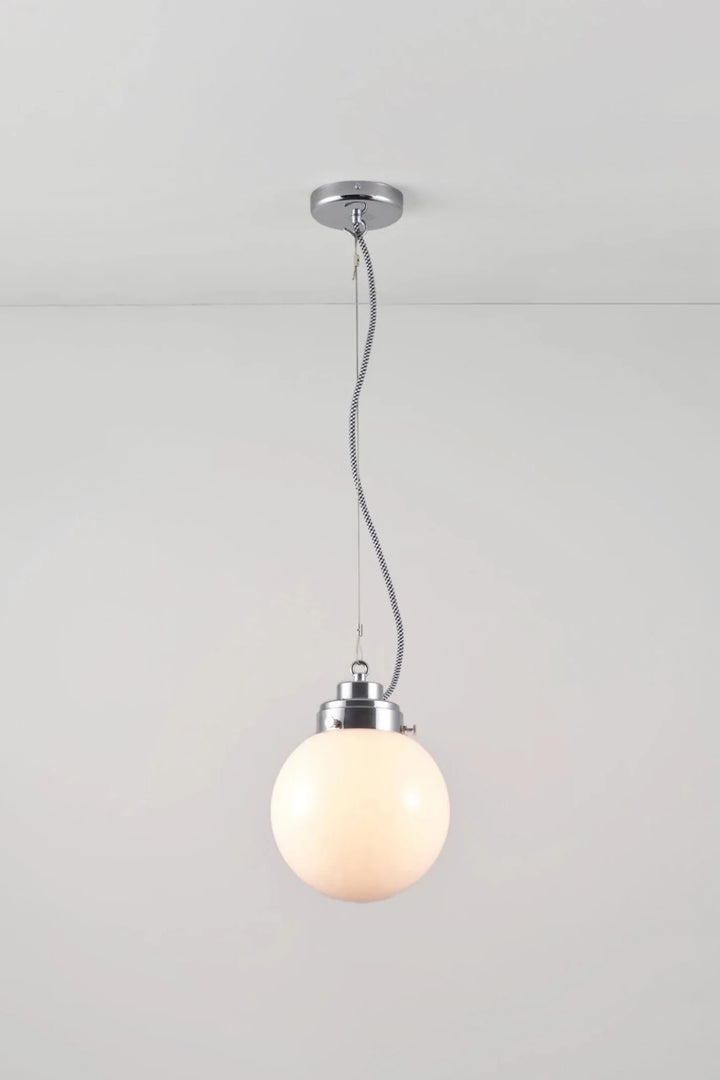 Small Globe Pendant - Original BTC Pendants - Chrome - Anthracite Seedy - HORNE