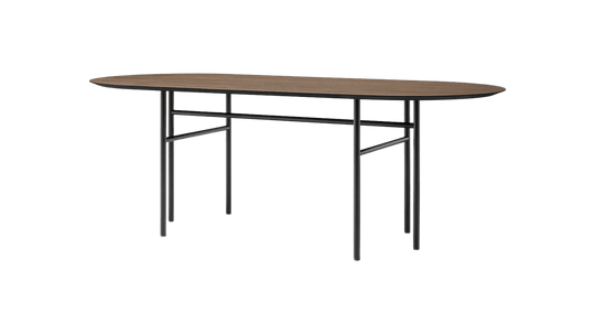 Snaregade Oval Table - Audo Copenhagen Tables - Black | Dark Stained Oak - HORNE