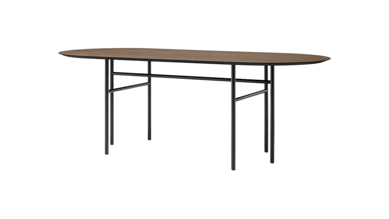 Snaregade Oval Table - Audo Copenhagen Tables - Black | Dark Stained Oak - HORNE