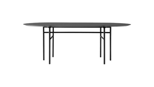 Snaregade Oval Table - Audo Copenhagen Tables - Black | Black Oak - HORNE