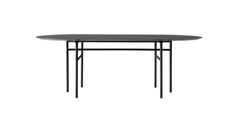 Snaregade Oval Table - Audo Copenhagen Tables - Black | Dark Stained Oak - HORNE