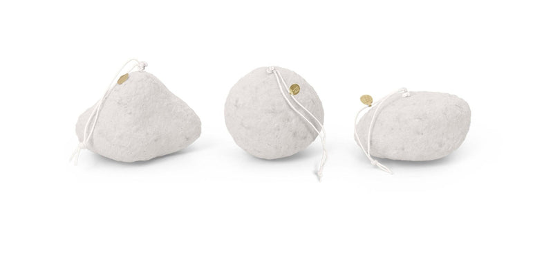 Snowball Ornaments - Set of 3