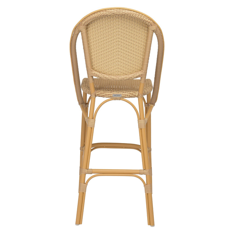 Sofie Outdoor Bar Stool - Sika Design - Stools + Benches + Ottomans - Natural Rattan Frame - HORNE