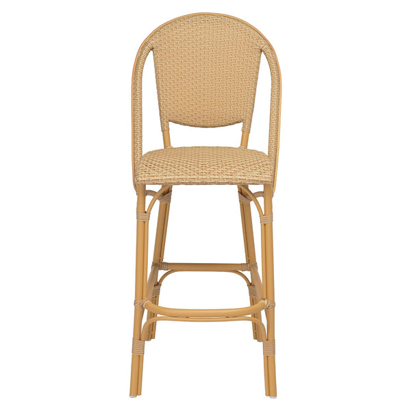 Sofie Outdoor Bar Stool - Sika Design - Stools + Benches + Ottomans - Natural Rattan Frame - HORNE