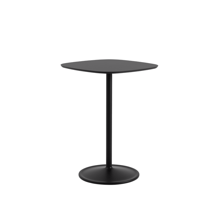 Soft Café Table - Square - Muuto Table + Task - Black Nanolaminate/Black - Medium - HORNE