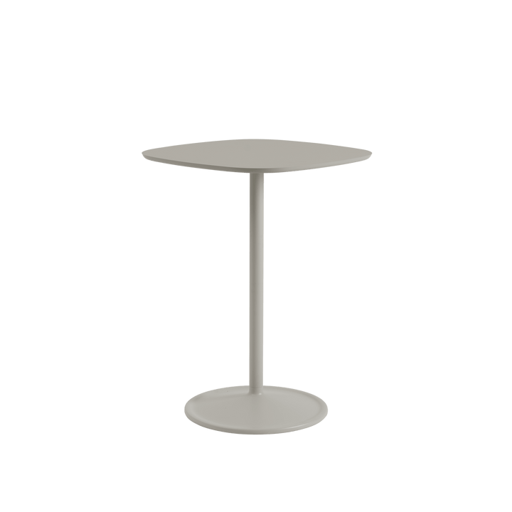 Soft Café Table - Square - Muuto Table + Task - Grey Linoleum/Grey - Medium - HORNE