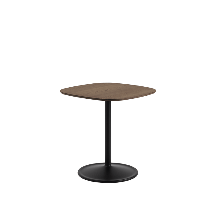Soft Café Table - Square - Muuto Table + Task - Dark Oiled Oak/Black - Low - HORNE