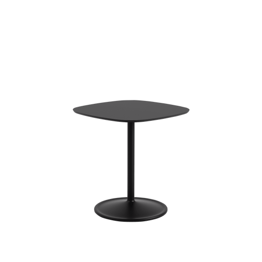 Soft Café Table - Square - Muuto Table + Task - Black Nanolaminate/Black - Low - HORNE