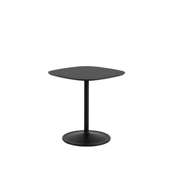 Soft Café Table - Square - Muuto Table + Task - Black Nanolaminate/Black - Low - HORNE