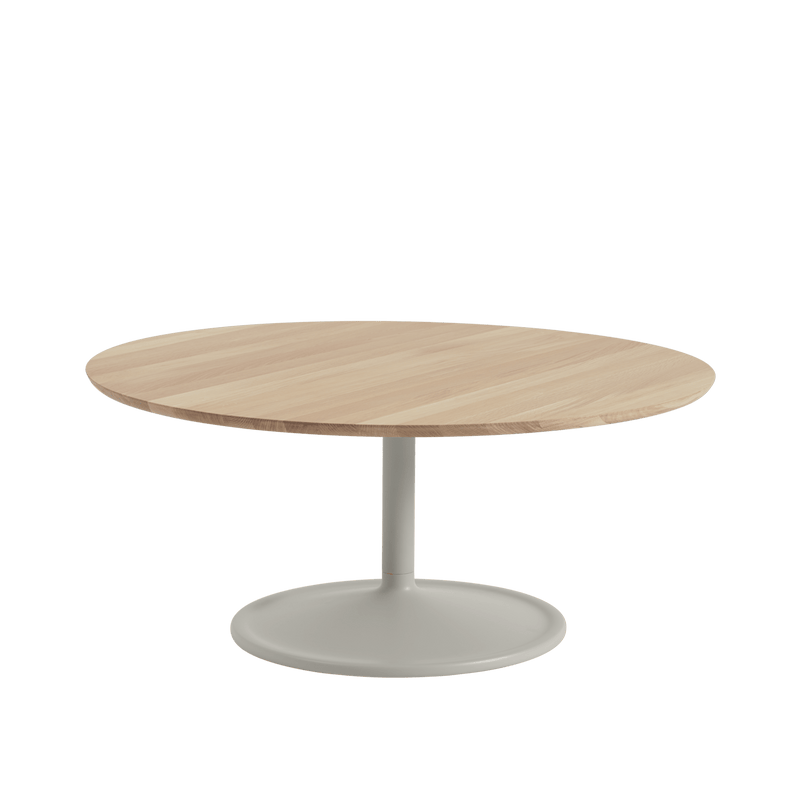Soft Coffee Table - Round - Muuto Table + Task - Small - Black Nanolaminate/Black - HORNE