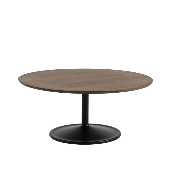 Soft Coffee Table - Round - Muuto Table + Task - Large - Dark Oiled Oak/Black - HORNE