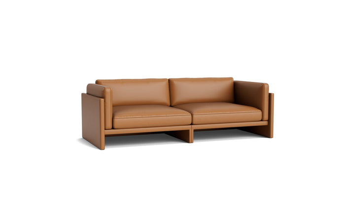 Softy Modular Sofa 3-Seater - Normann Copenhagen Modular Sofas - Ultra Leather - 41574 Brandy - HORNE
