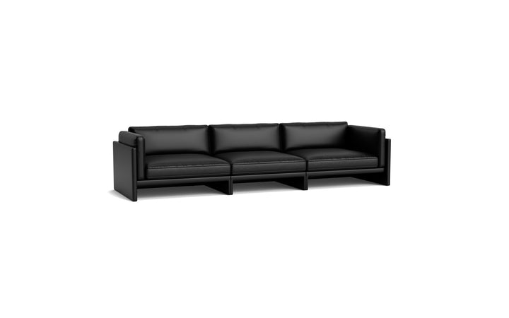 Softy Modular Sofa 4-Seater - Normann Copenhagen Modular Sofas - Ultra Leather - 41599 Black - HORNE