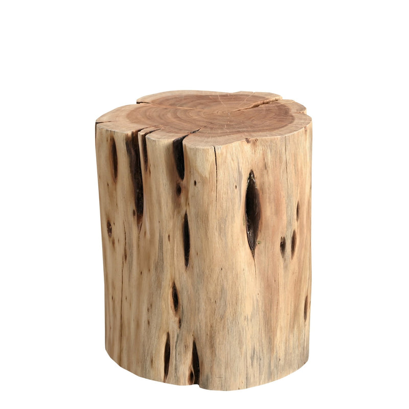 Solid Wood Stump - Urbia Stools + Benches + Ottomans - Ebonized - HORNE