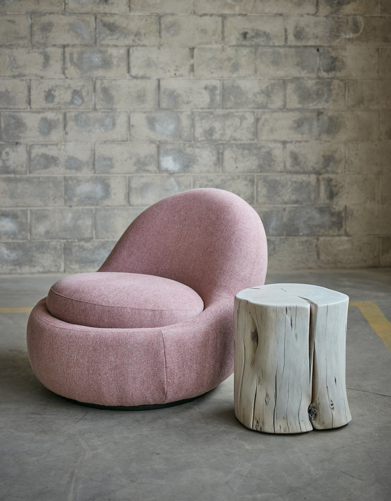 Solid Wood Stump - Urbia Stools + Benches + Ottomans - Ebonized - HORNE