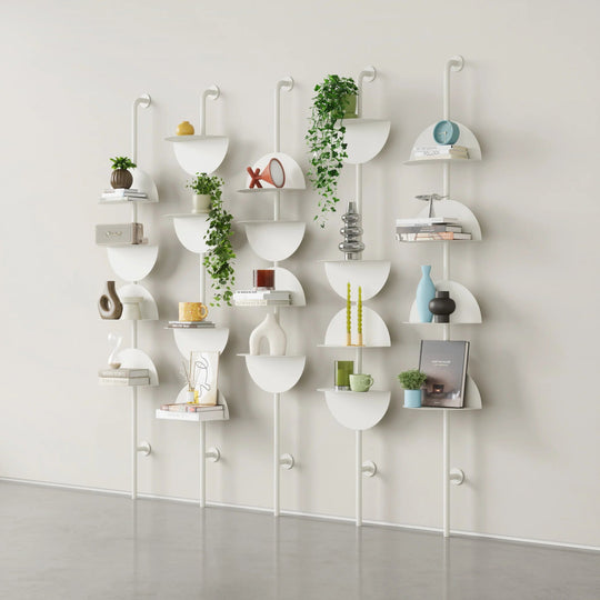 Solis Adjustable Standing Shelf - Umbra Shelving - Sand - HORNE