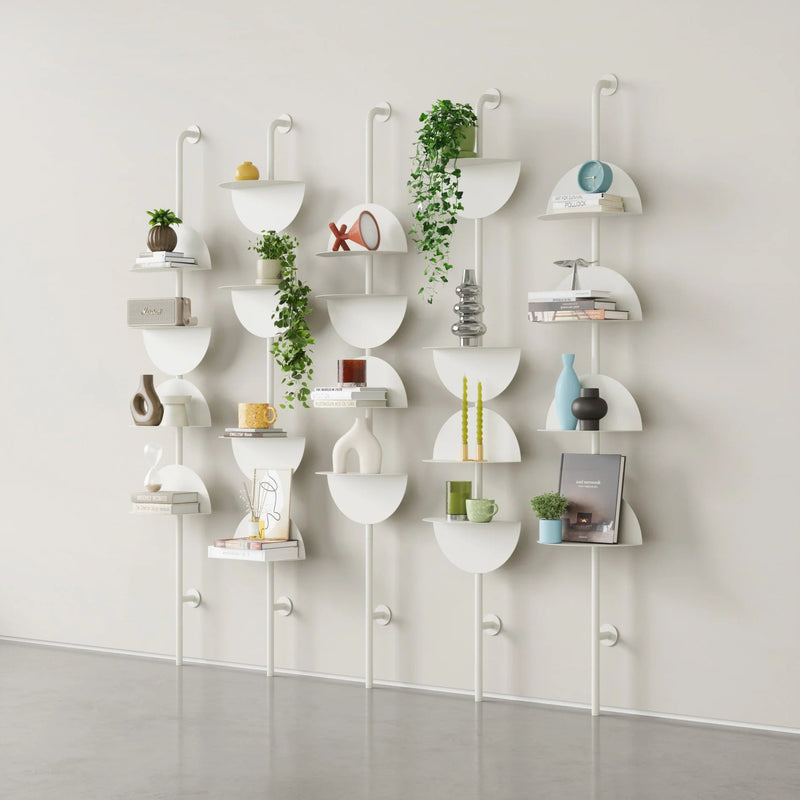 Solis Adjustable Standing Shelf - Umbra Shelving - Black - HORNE