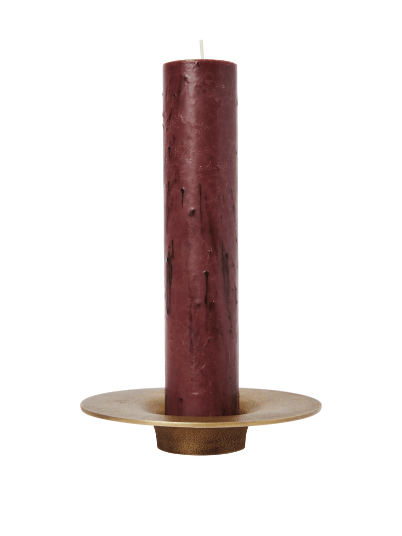 Soothe Block Candle Holder - Ferm Living Candle Holders - Aluminium - HORNE