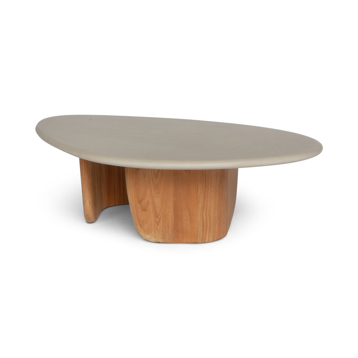 Sorrento Organic Coffee Table - BETACO Tables + Desks - Small / Micro Topping / Teak - HORNE